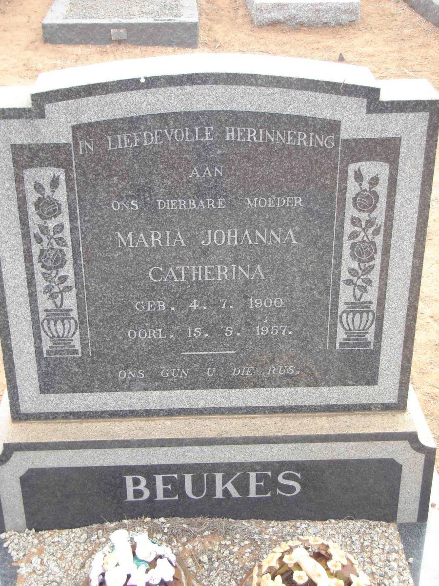 BEUKES Maria Johanna Catherina 1900-1957