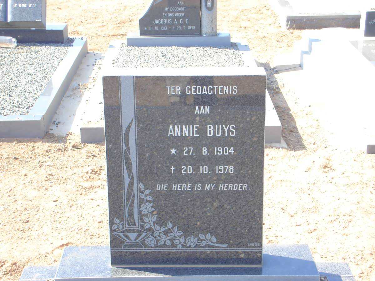 BUYS Annie 1904-1978