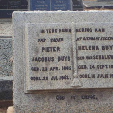 BUYS Pieter Jacobus 1865-1952 &amp; Helena VAN SCHALKWYK 1868-1945