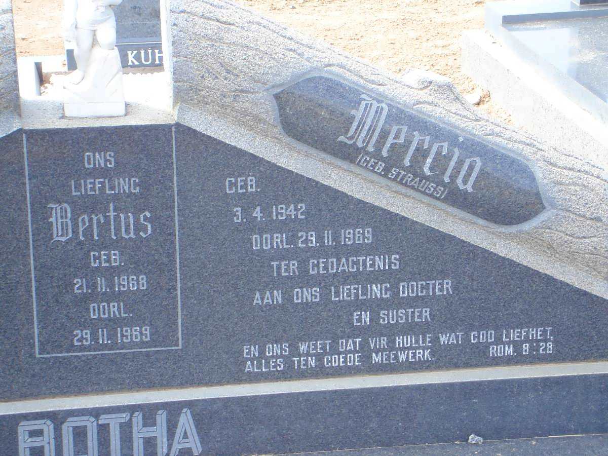 BOTHA Mercia nee STRAUSS 1942-1969