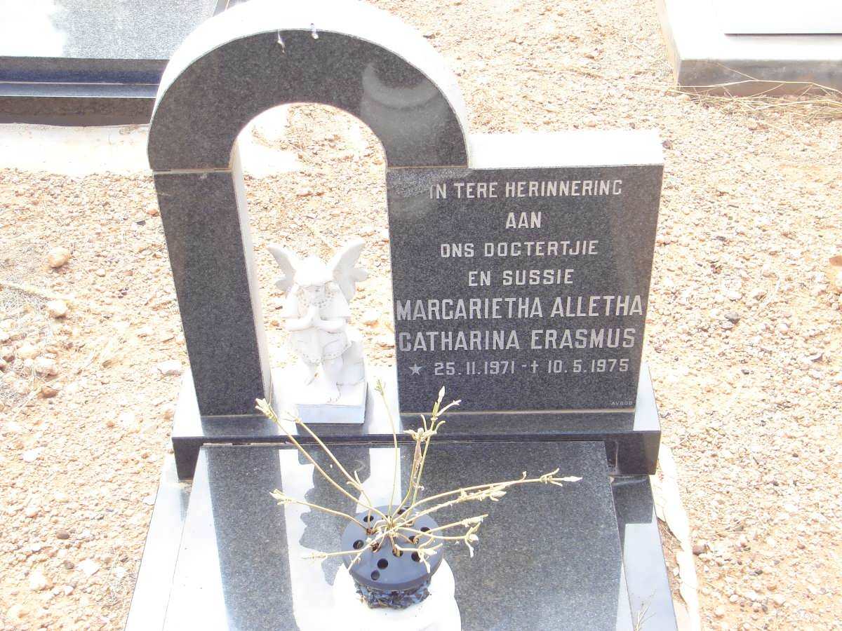 ERASMUS Margarietha Alletha Catharina 1971-1975