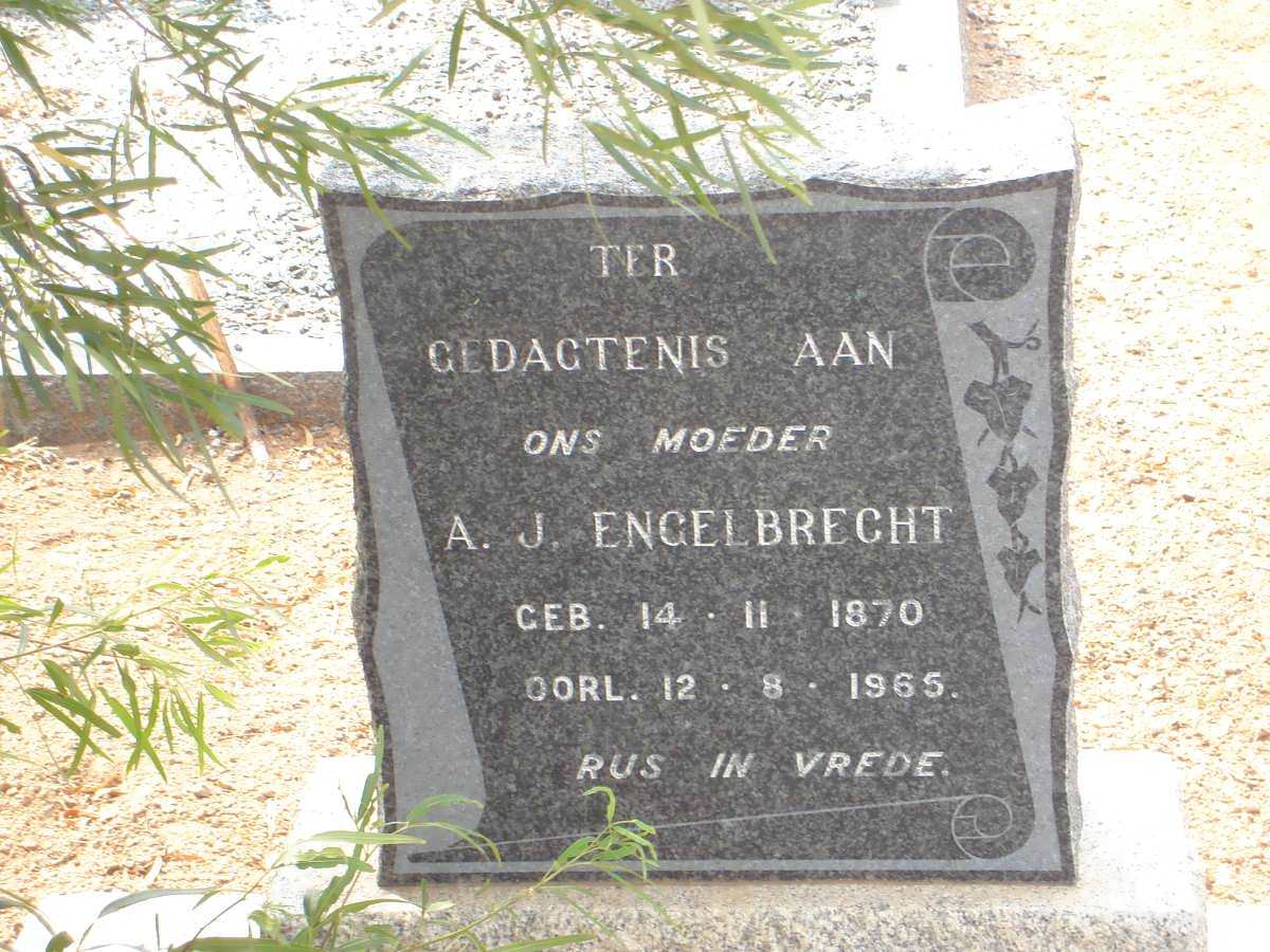 ENGELBRECHT A.J. 1870-1965