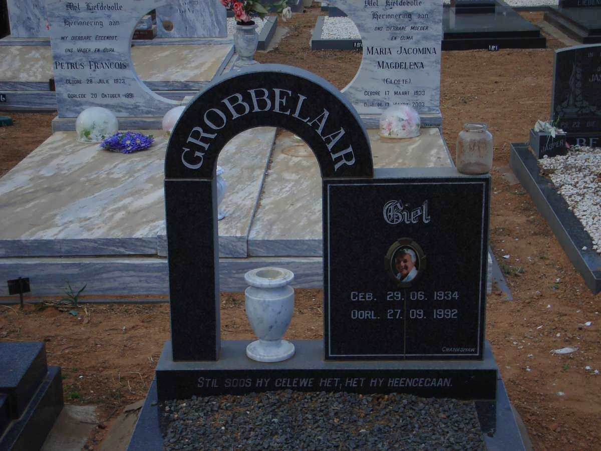 GROBBELAAR Giel 1934-1992