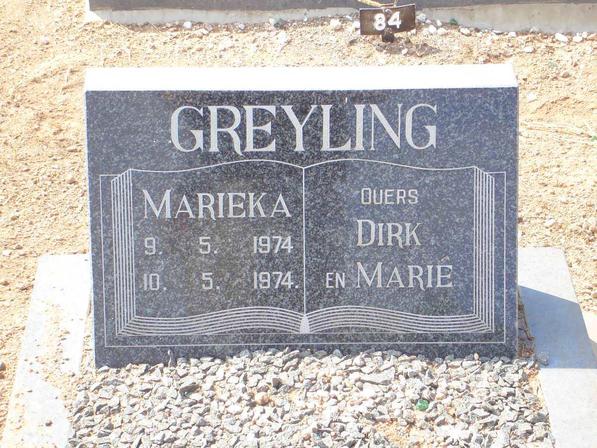 GREYLING Marieka 1974-1974