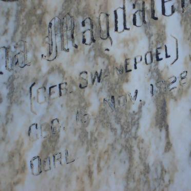 GOUSSARD Christina Magdalena Sophia nee SWANEPOEL 1928-
