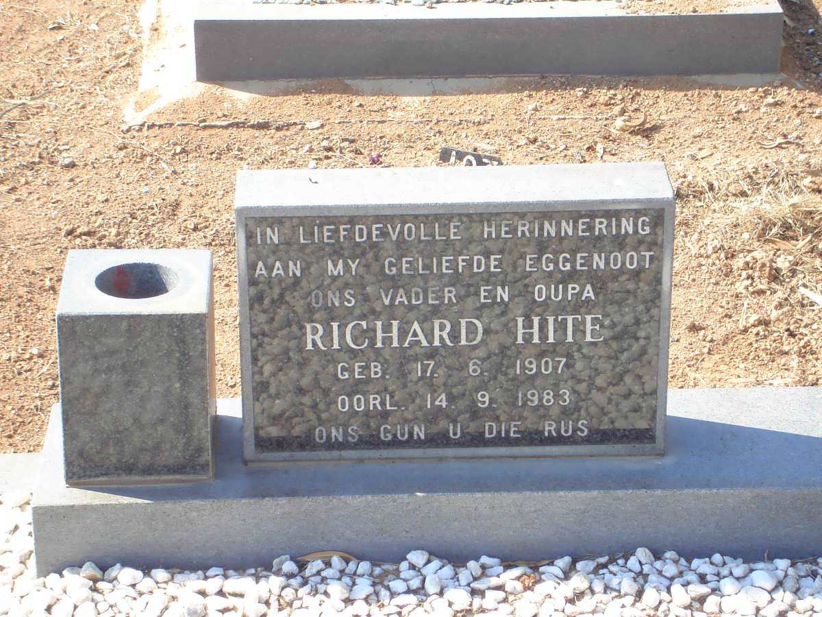 HITE Richard 1907-1983