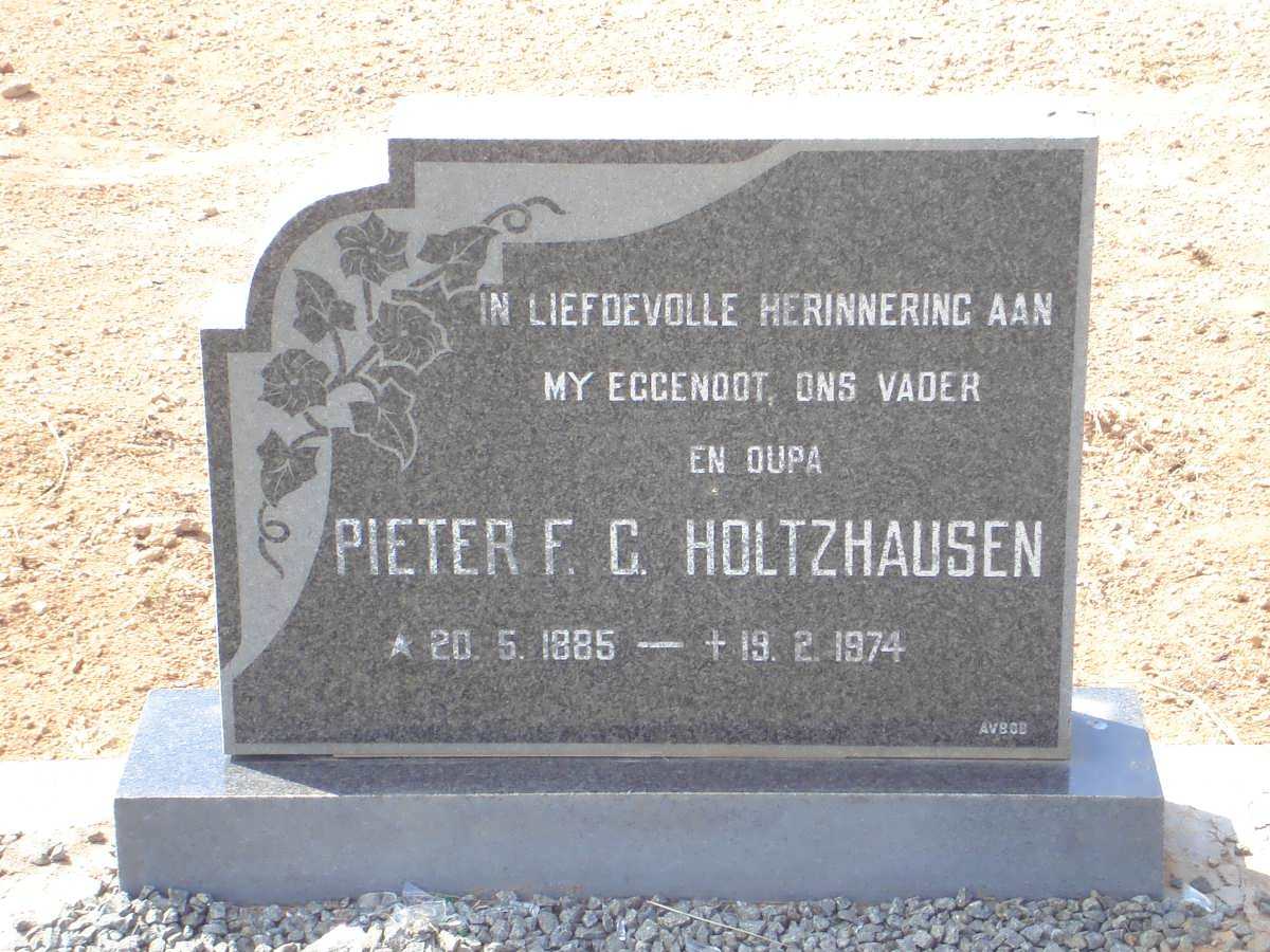 HOLTZHAUSEN Pieter F.C. 1885-1974