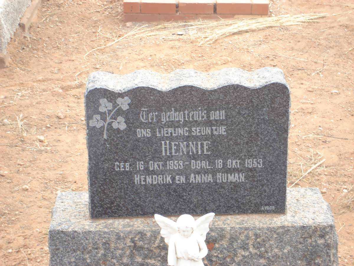 HUMAN Hennie 1953-1953