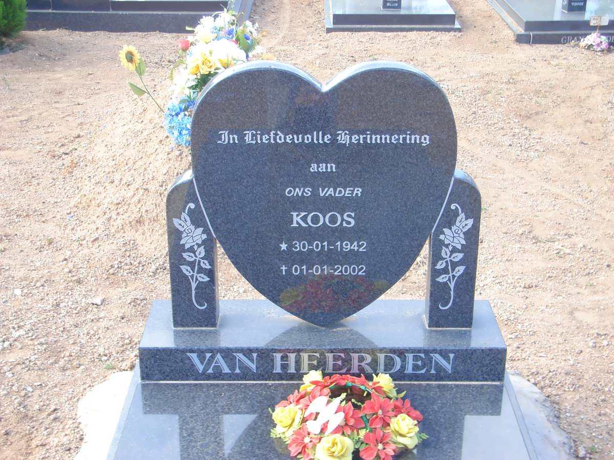 HEERDEN Koos, van 1942-2002