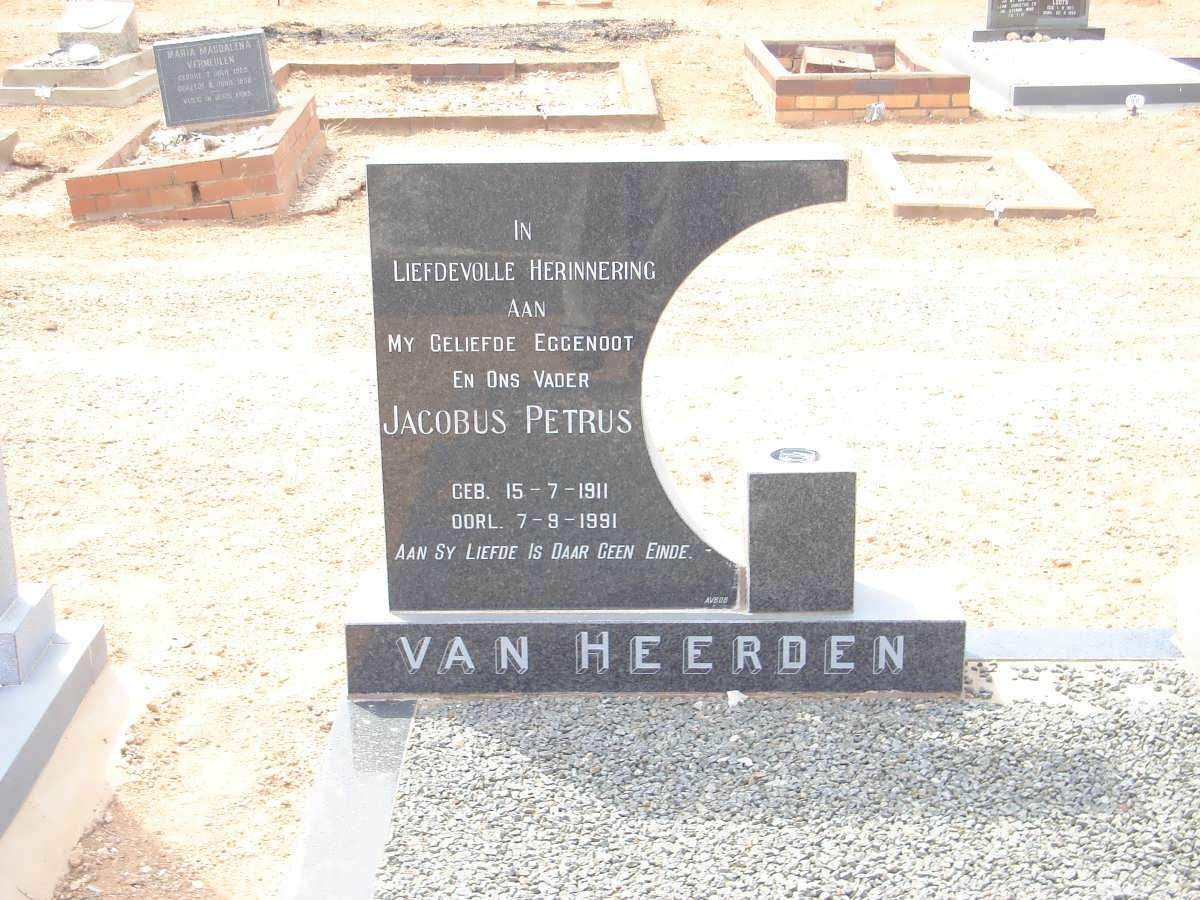HEERDEN Jacobus Petrus, van 1911-1991