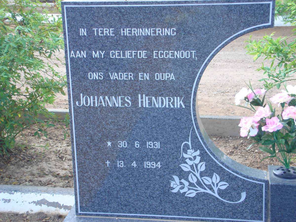 HEERDEN Johannes Hendrik, van 1931-1994