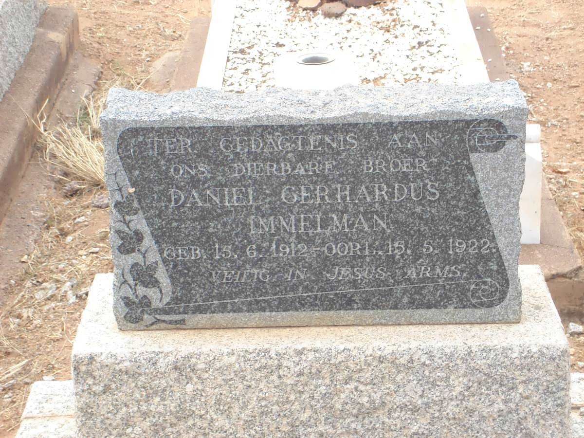 IMMELMAN Daniel Gerhardus 1912-1922