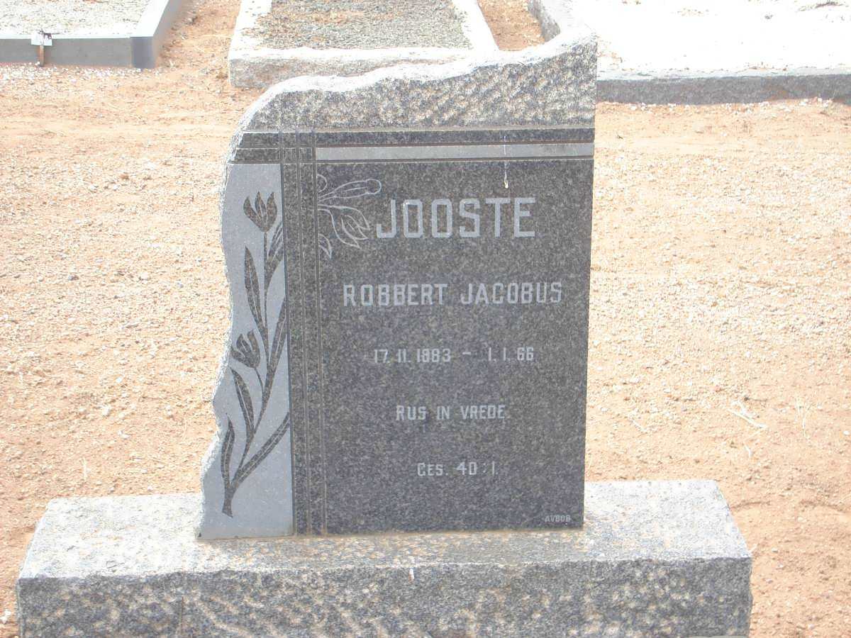 JOOSTE Robbert Jacobus 1883-1966