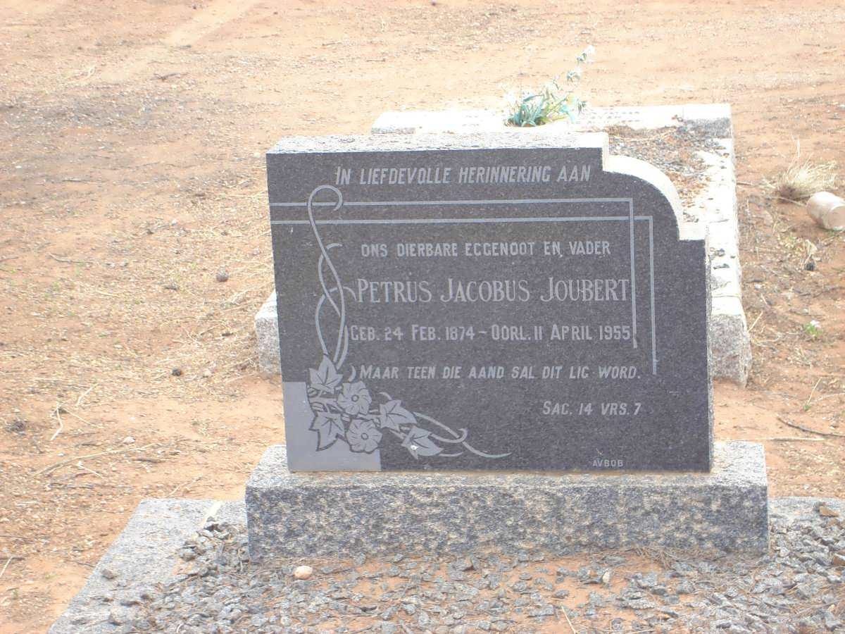 JOUBERT Petrus Jacobus 1874-1955
