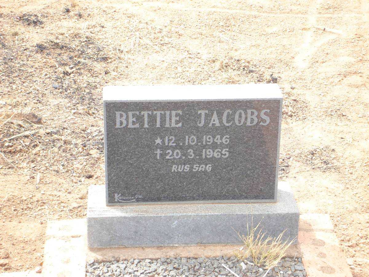 JACOBS Bettie 1946-1965