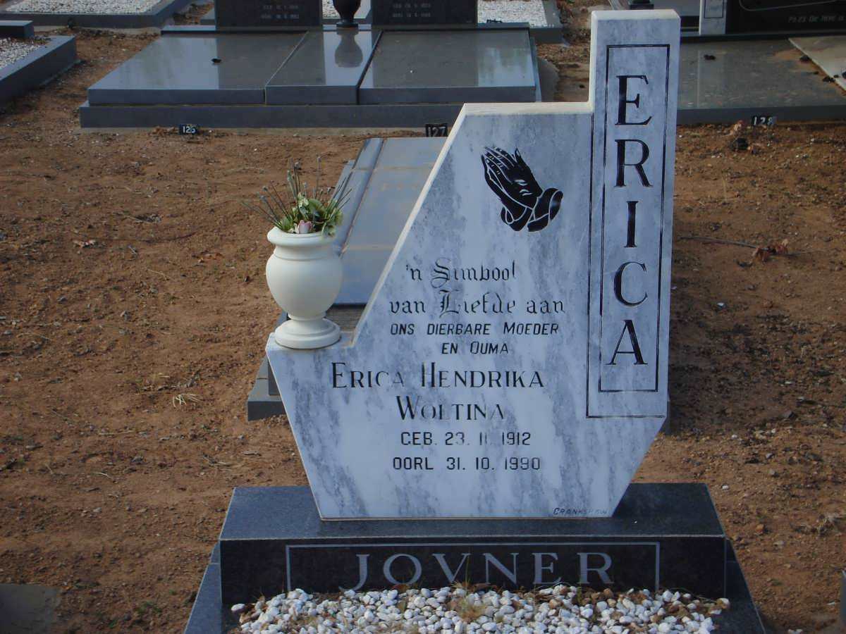 JOVNER Erica Hendrina Woltina 1912-1990