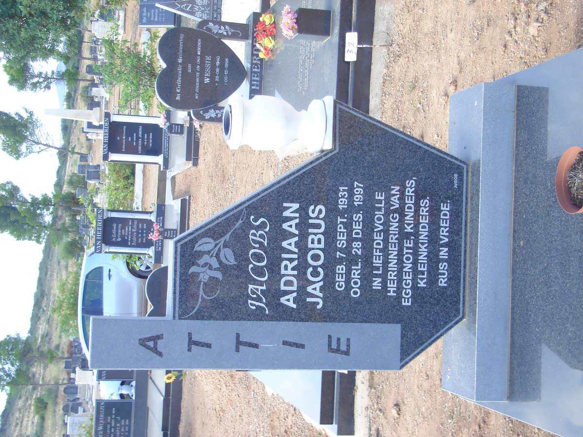 JACOBS Adriaan Jacobus 1931-1997