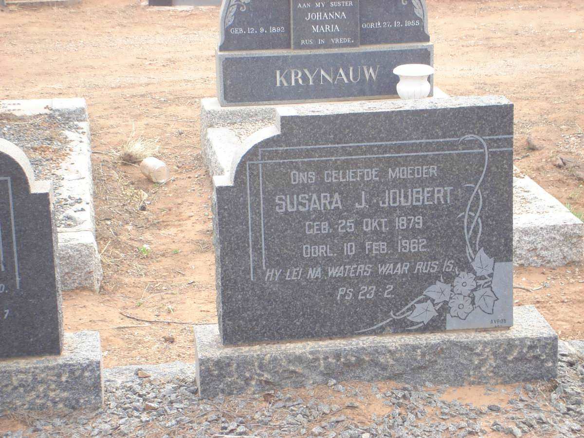 JOUBERT Susara J. 1879-1962