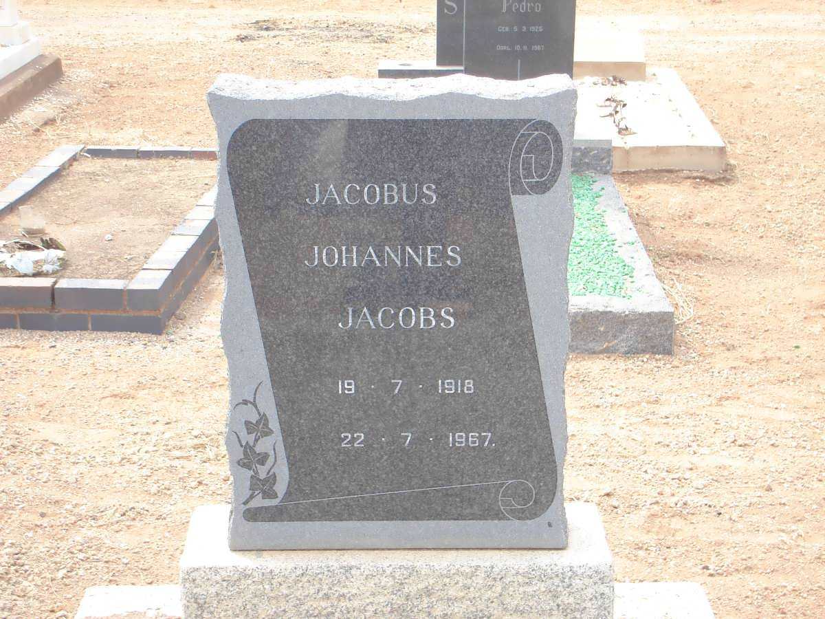 JACOBS Jacobus Johannes 1918-1967