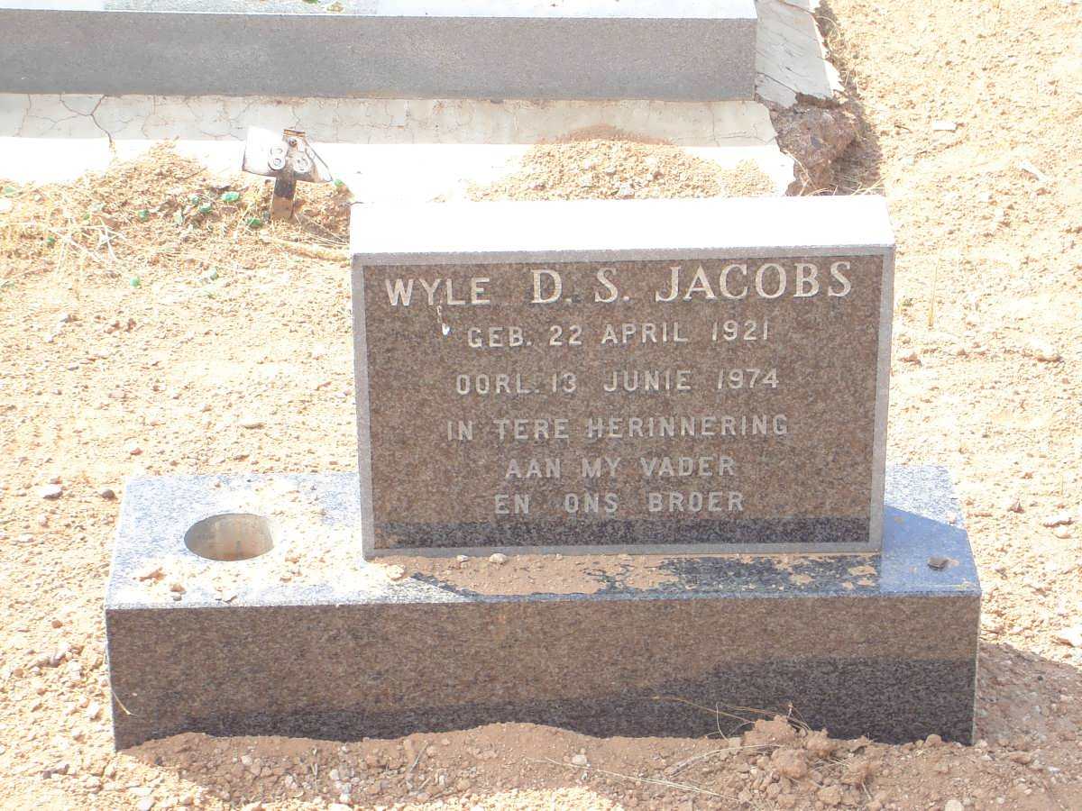 JACOBS D.S. 1921-1974