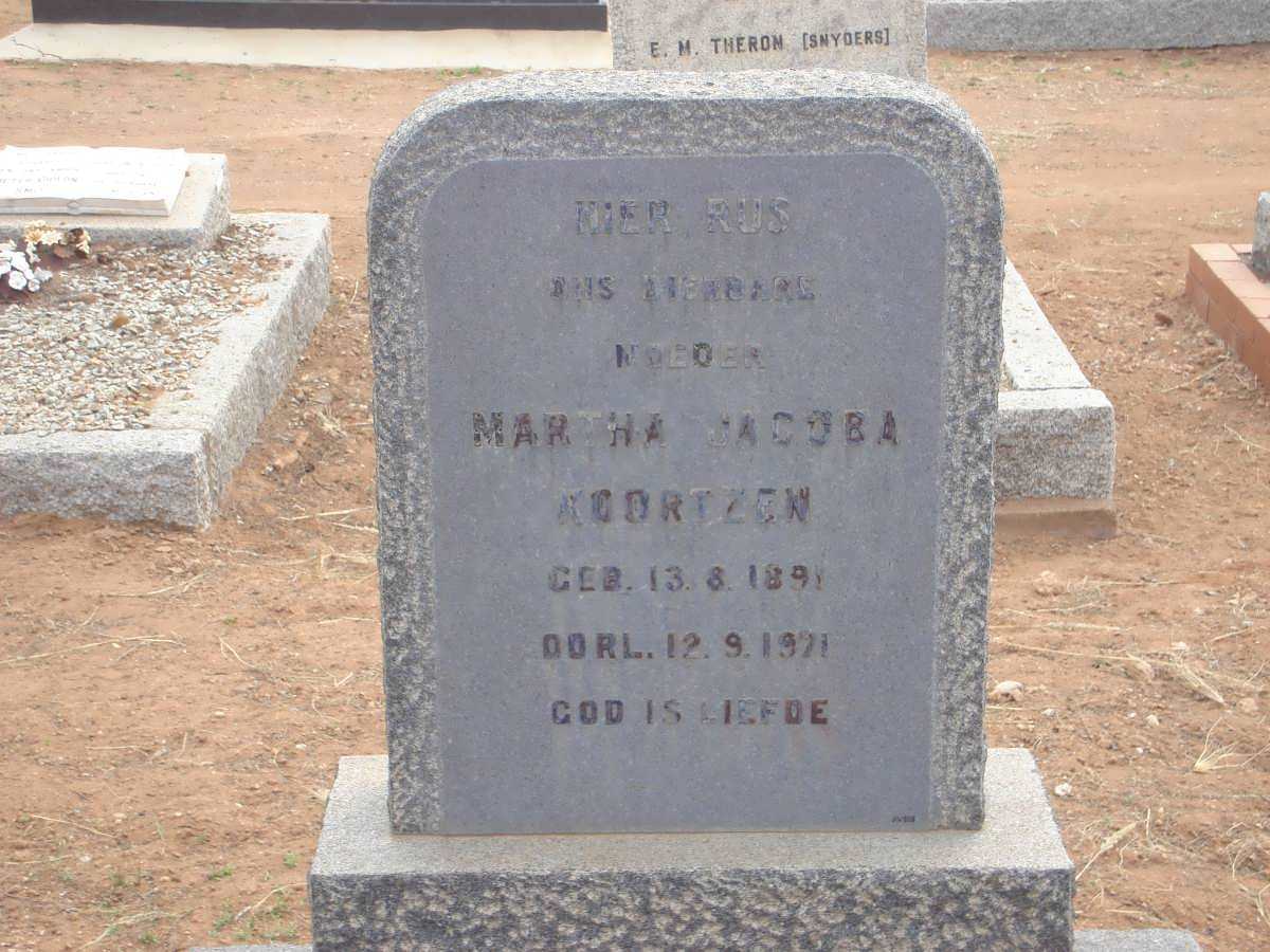 KOORTZEN Martha Jacoba 1891-1971