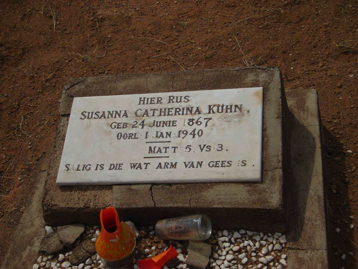 KUHN Susanna Catherina 1867-1940