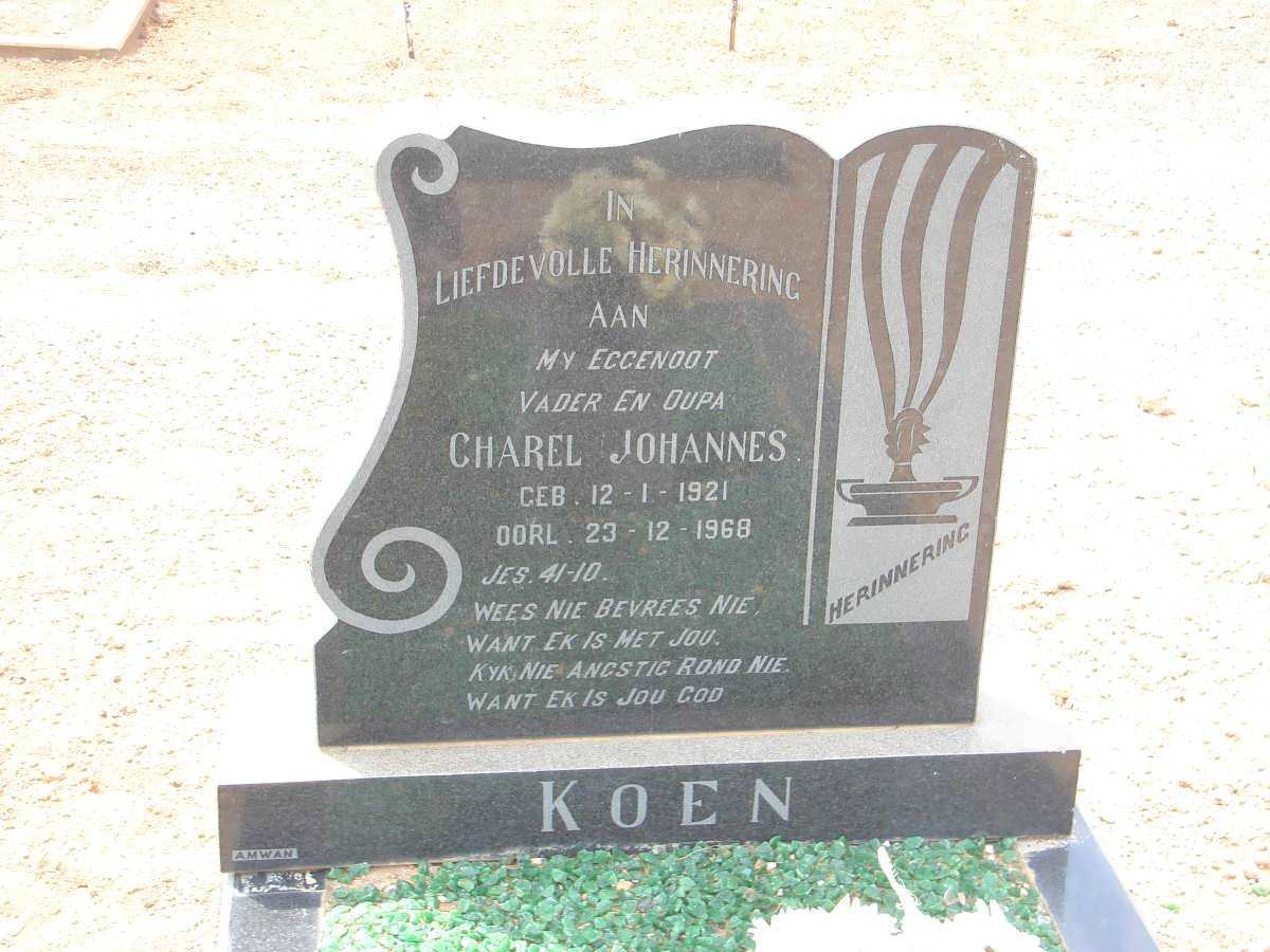KOEN Charel Johannes 1921-1968