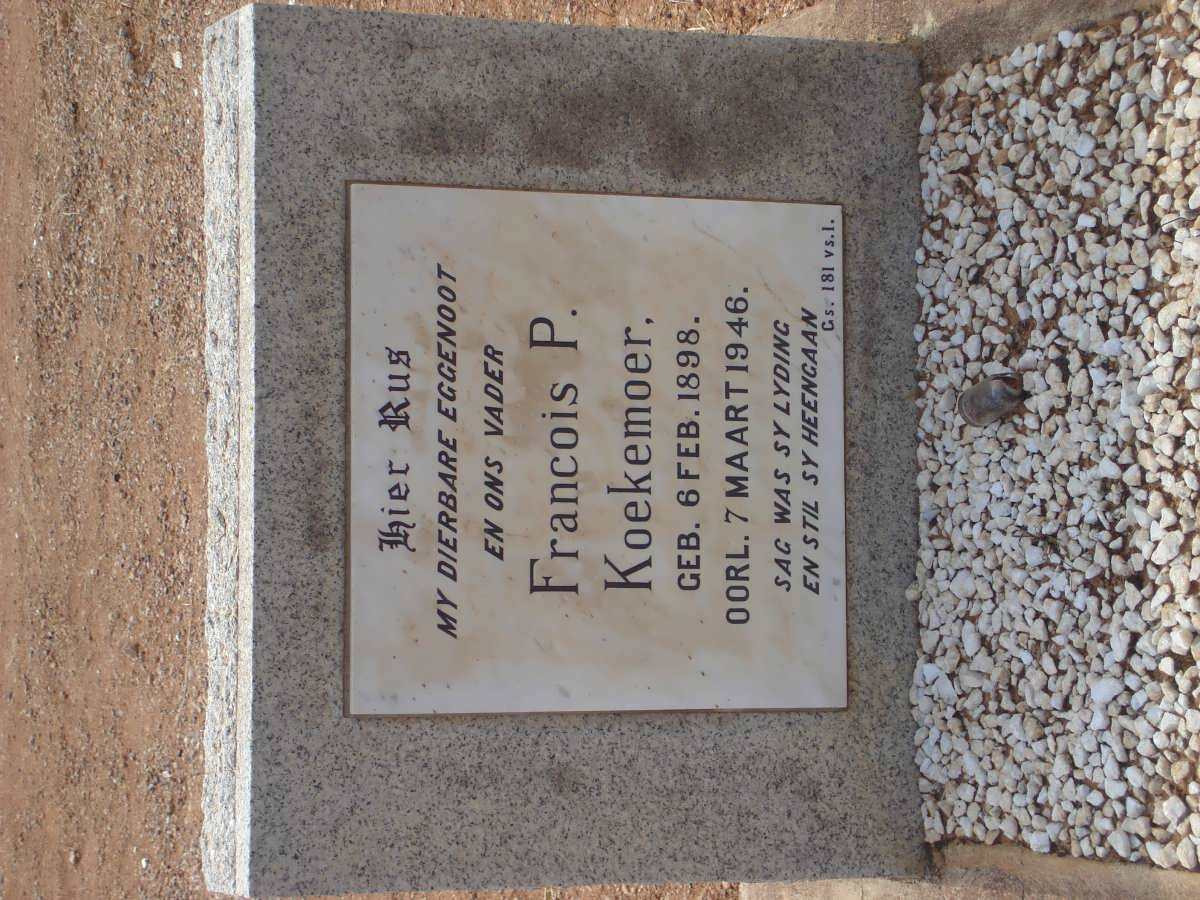KOEKEMOER Francois P. 1898-1946