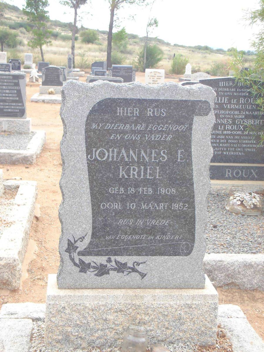 KRIEL Johannes E. 1908-1952