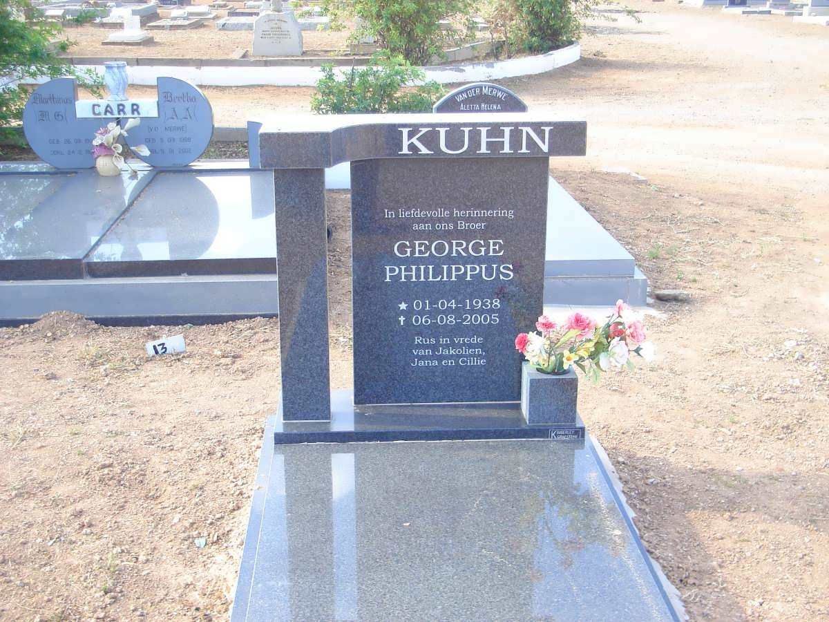 KUHN George Philippus 1938-2005