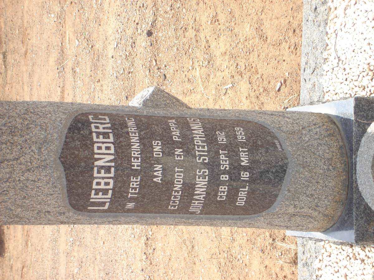 LIEBENBERG Johannes Stephanus 1912-1959