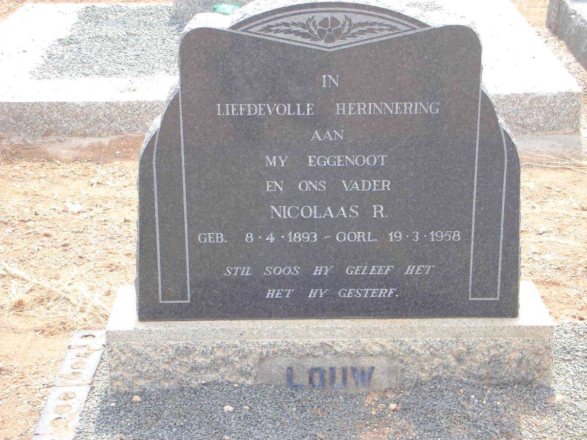 LOUW Nicolaas R. 1893-1958