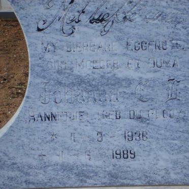 LOUW Johanna C.L. nee DU PLOOY 1936-1989