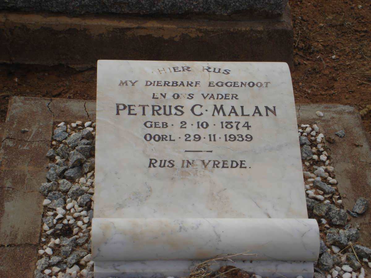 MALAN Petrus C. 1874-1939