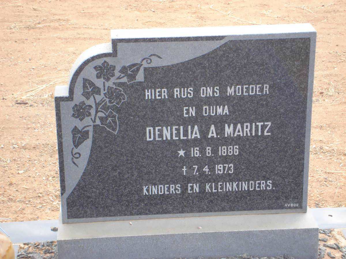 MARITZ Denelia A. 1886-1973