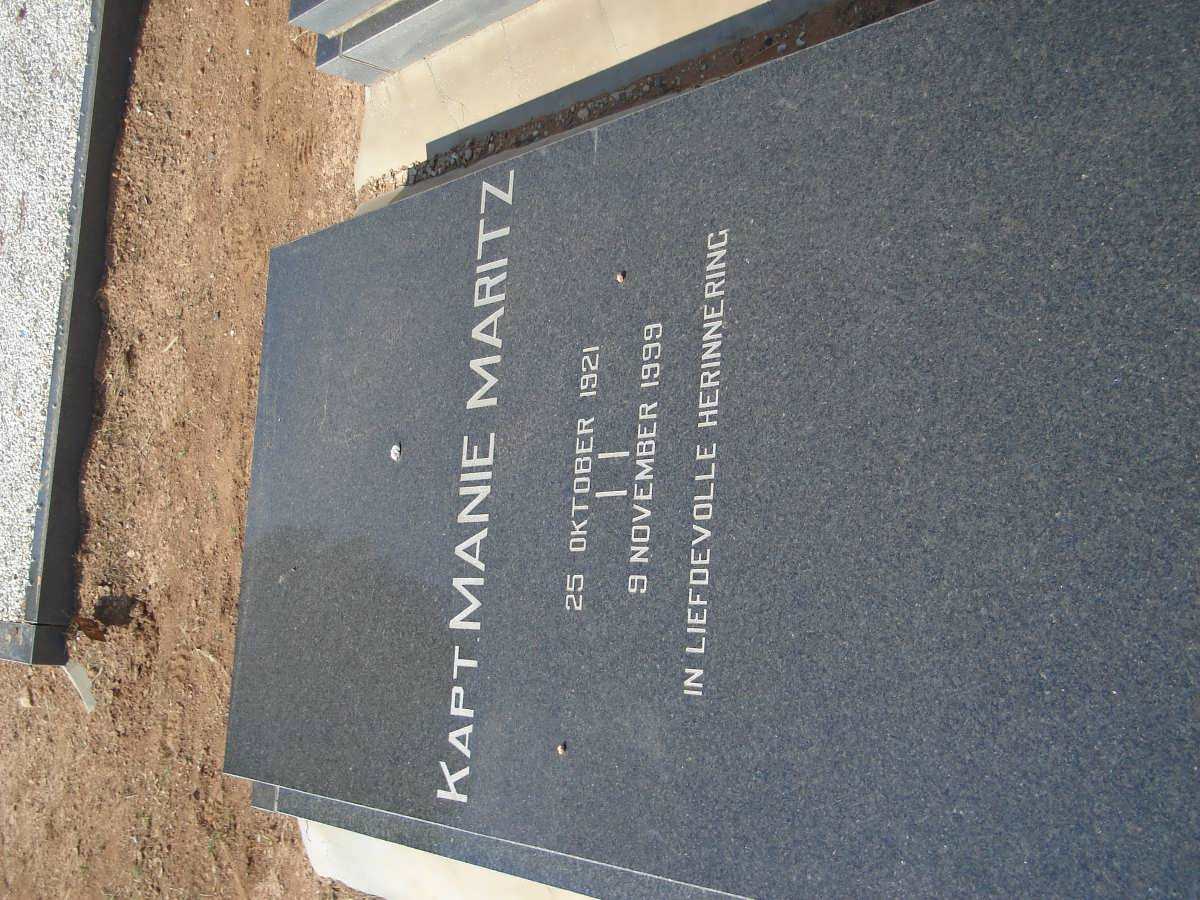 MARITZ Manie 1921-1999