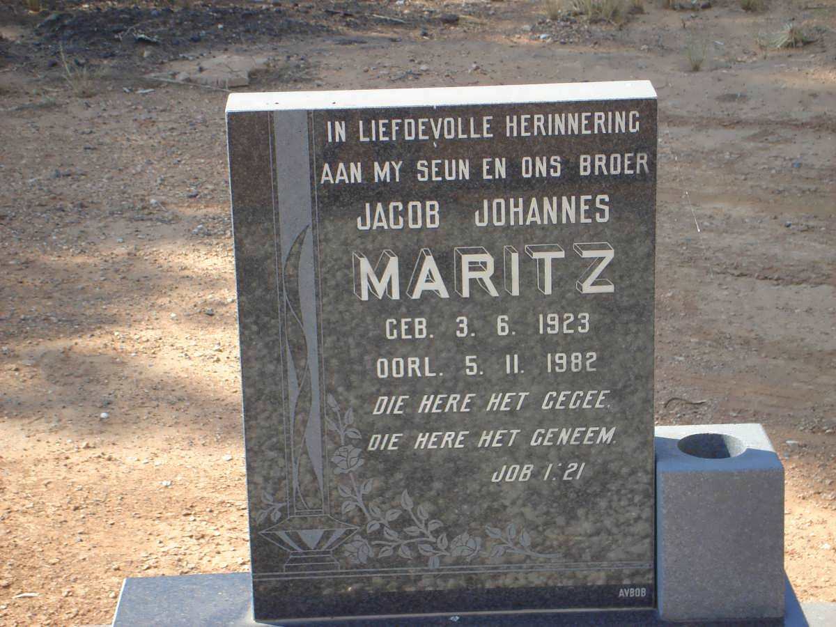 MARITZ Jacob Johannes 1923-1982