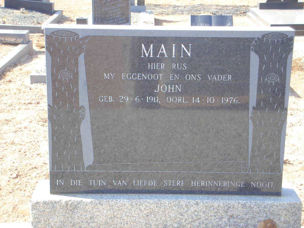MAIN John 1911-1976