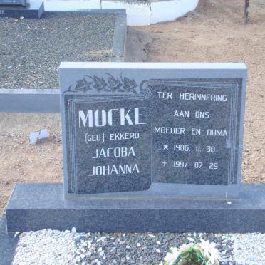 MOCKE Jacoba Johanna nee EKKERD 1906-1997