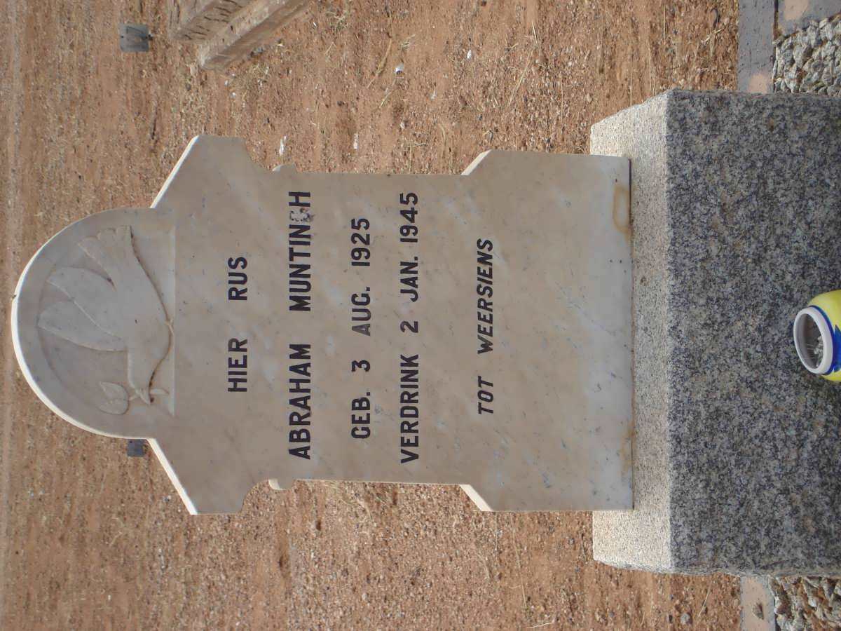 MUNTINGH Abraham 1925-1945