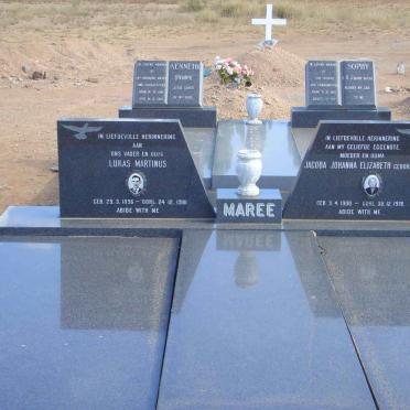 MAREE Lukas Martinus 1896-1981 &amp; Jacoba Johanna Elizabeth SOUNES 1900-1978