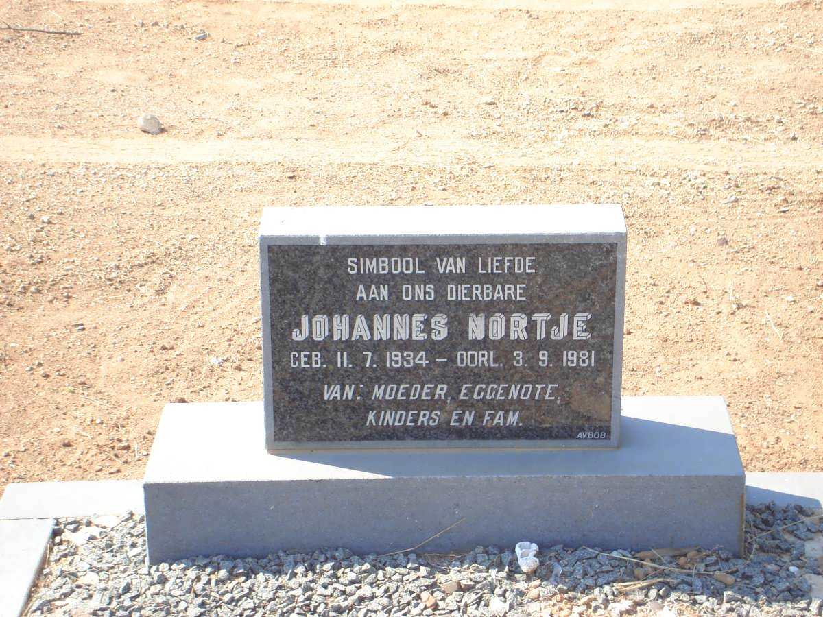 NORTJE Johannes 1934-1981