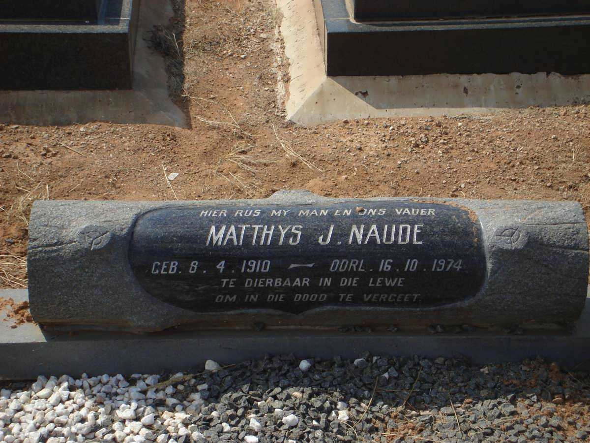 NAUDE Matthys J. 1910-1974