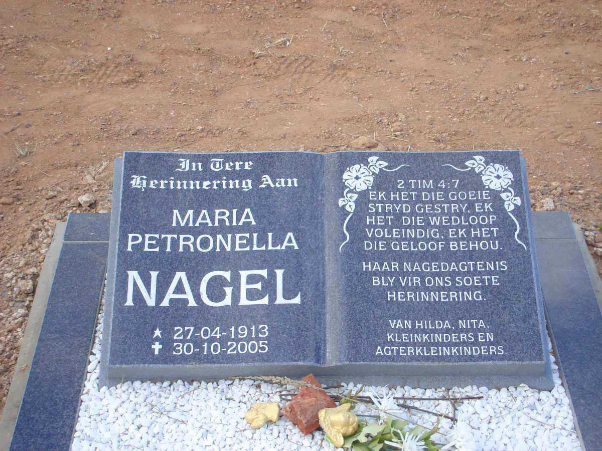 NAGEL Maria Petronella 1913-2005