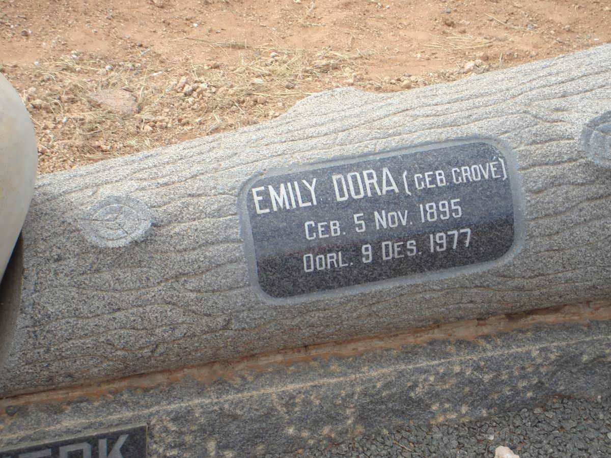 NIEKERK Emily Dora, van nee GROVE 1895-1977