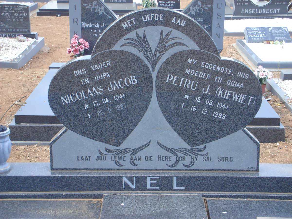 NEL Nicolaas Jacob 1941-1997 &amp; Petru J. 1941-1993