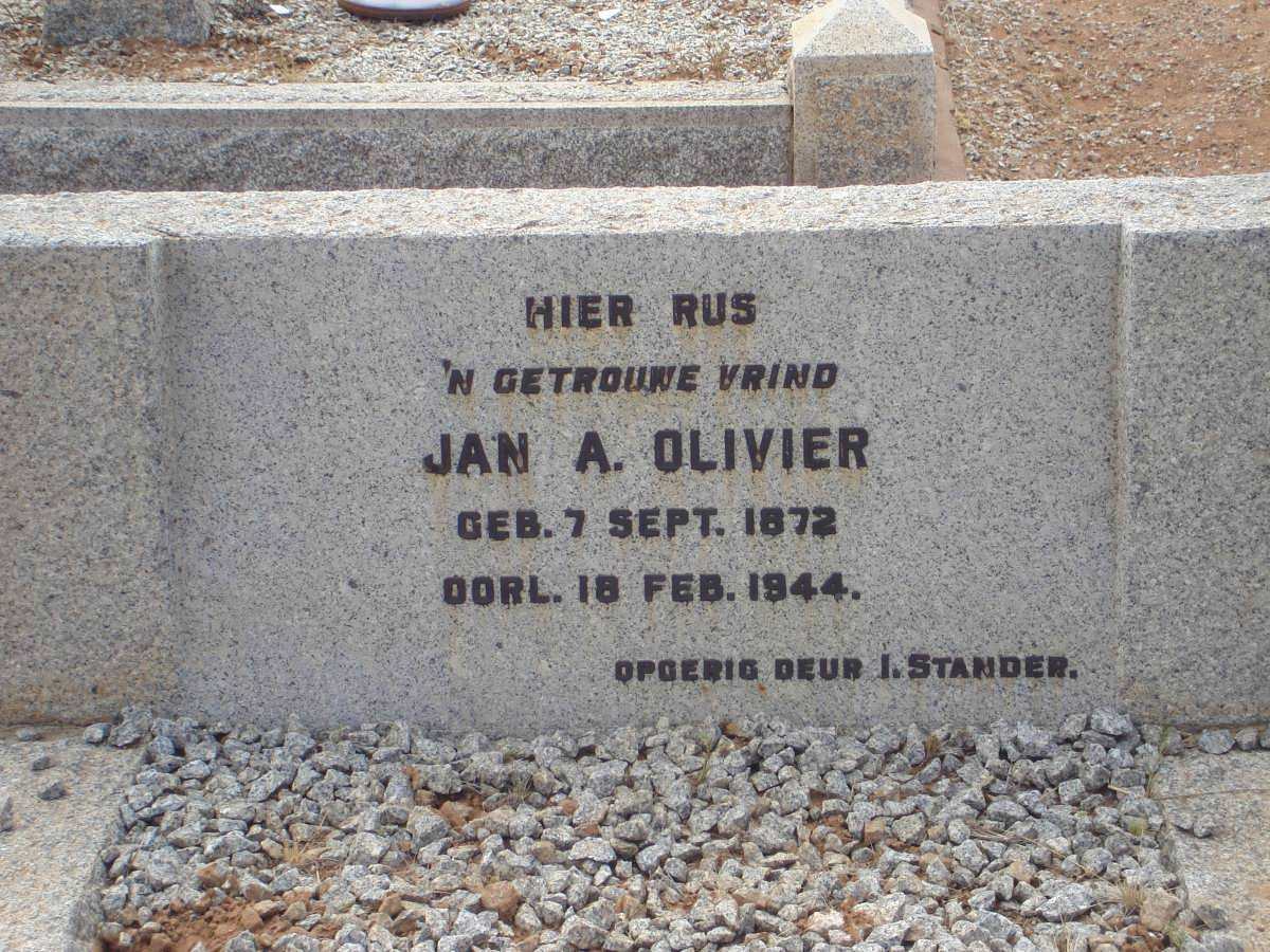 OLIVIER Jan A. 1872-1944