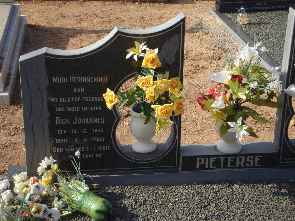 PIETERSE Dick Johannes 1925-2000