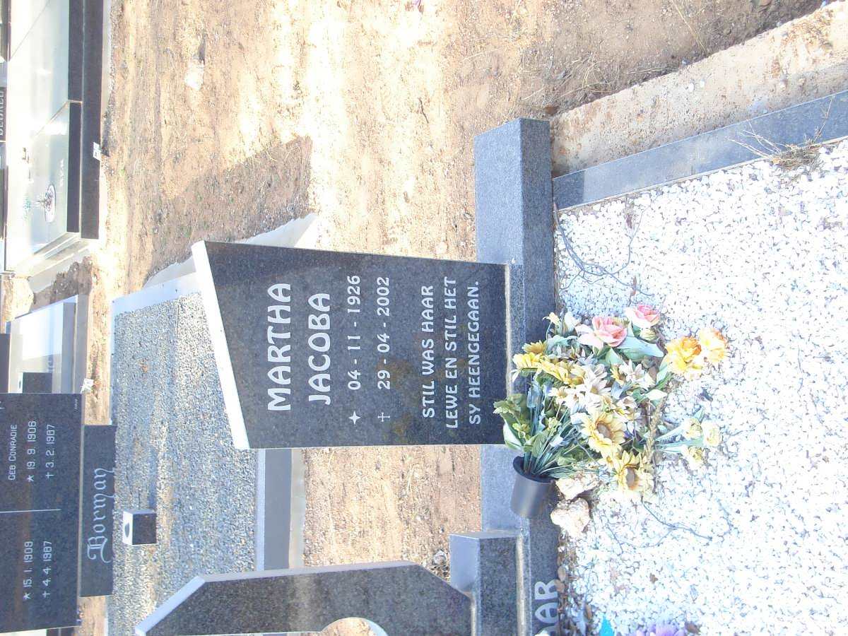 PIENAAR Martha Jacoba 1926-2002