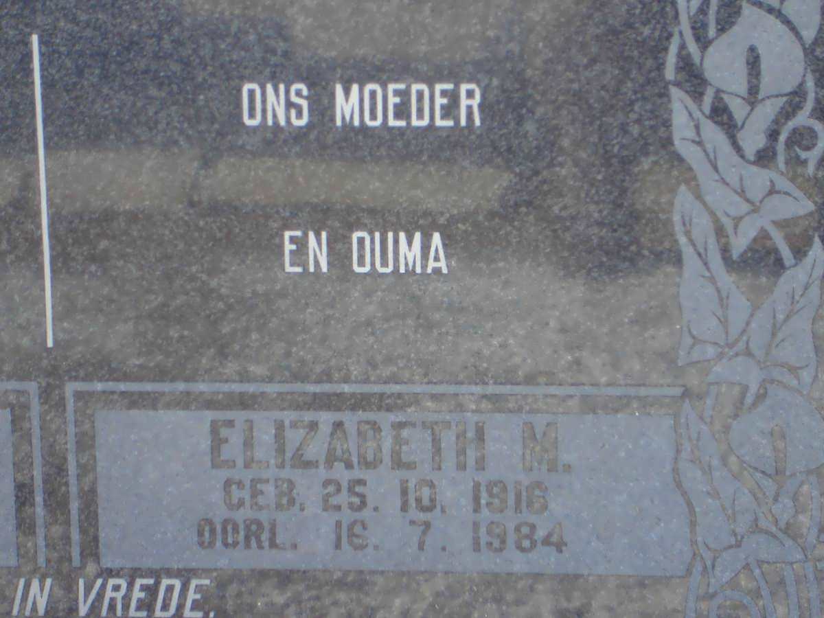 ROETS Elizabeth M. 1919-1984